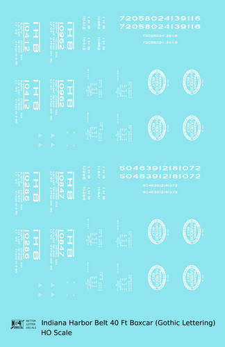 Scale decals indiana - ho,
