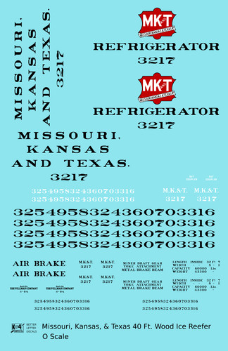 Scale decals missouri - k4, o