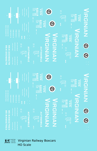 Scale decals virginian - k4,